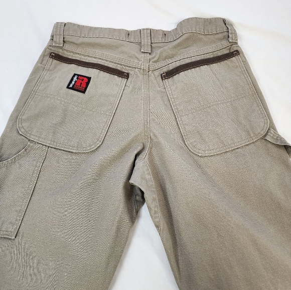 Wrangler Riggs Workwear Men's Khaki Carpenter Pants Straight Leg, sz 30x30 - Picture 11 of 16